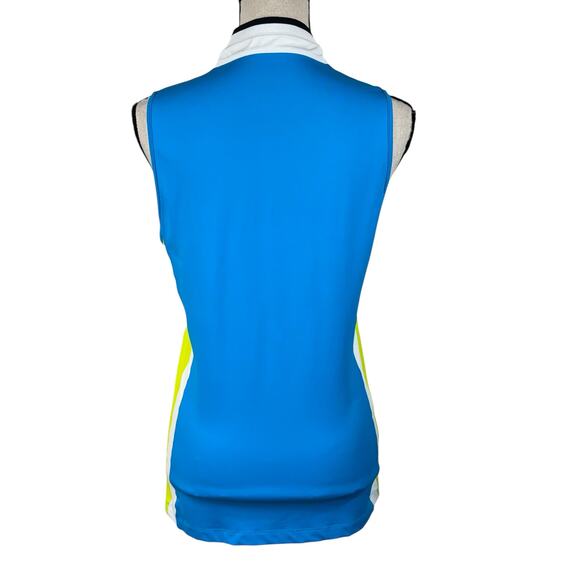 Lohla Sport Medium/Large Denise Polo Top Sleeveless Stretch 1/4 Zip SPF 30 Golf - Picture 5 of 10